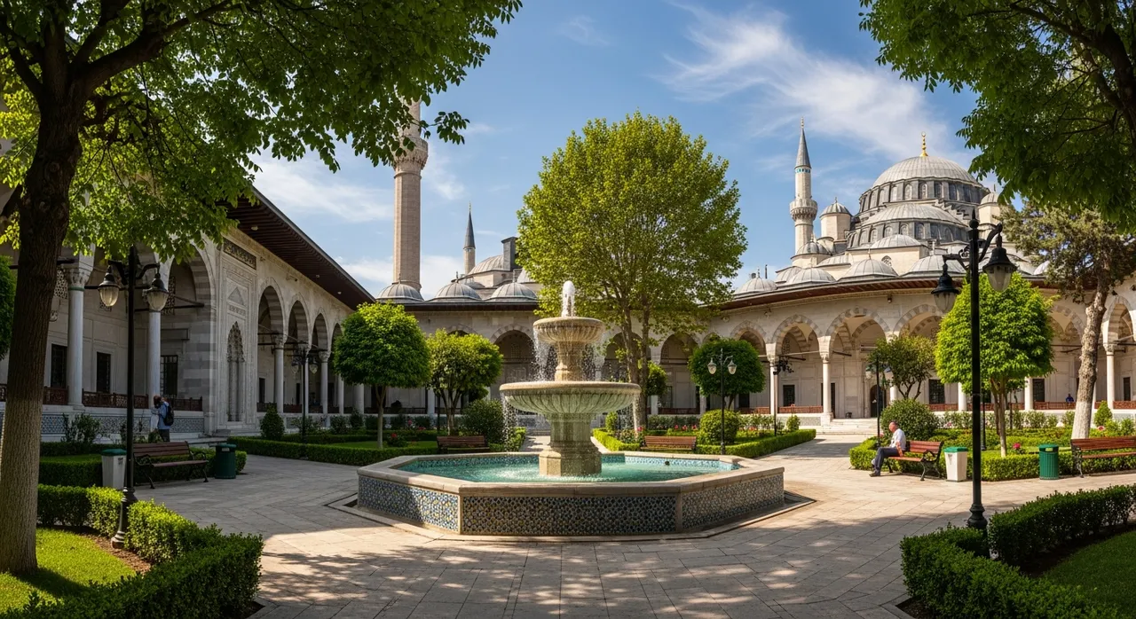 Mosque courtyard